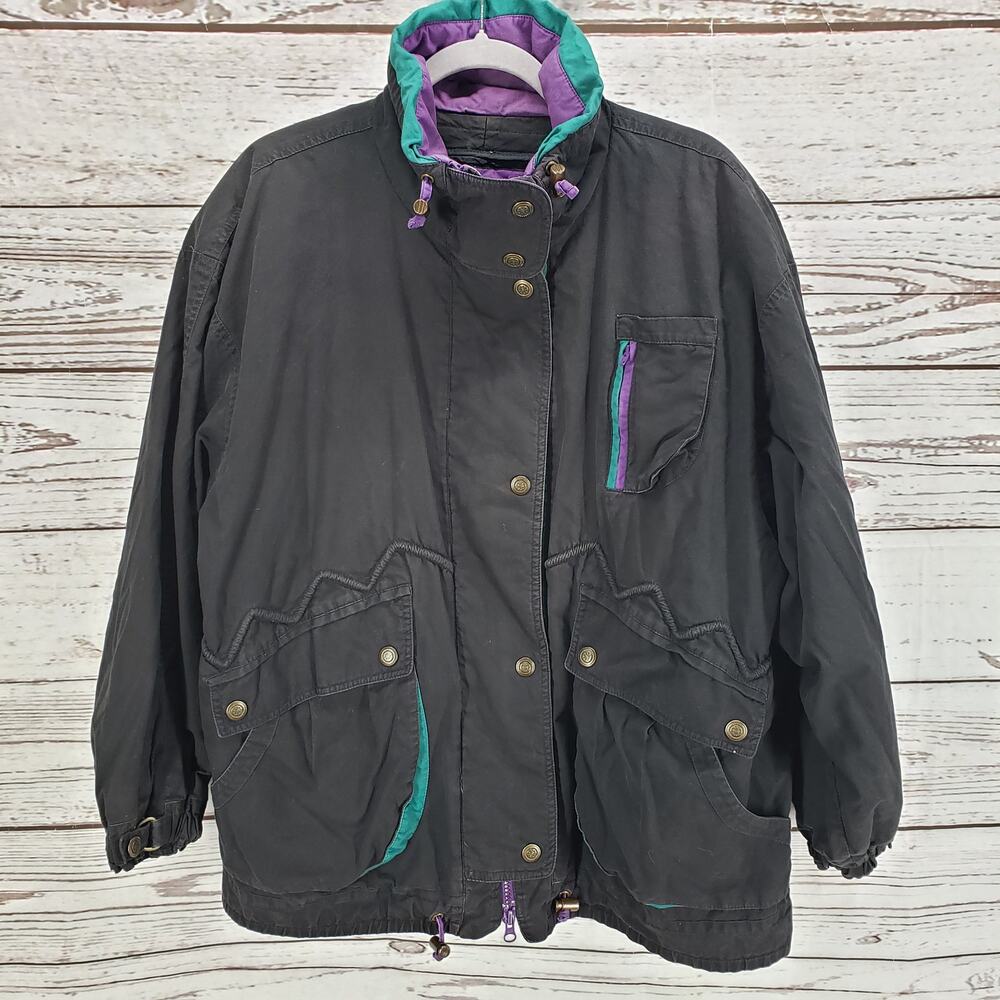 Vintage London Fog Women's Snap/Zip Thinsulate Zip Out Liner Jacket Size 2X